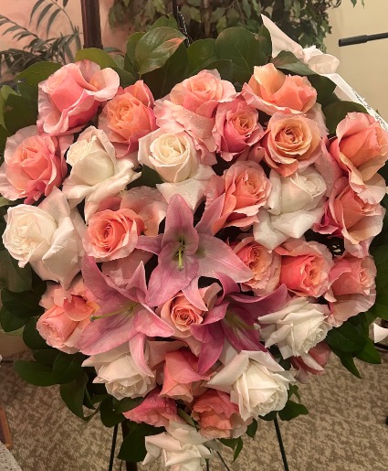 The Heart Goes On Heart Wreath