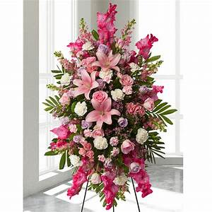 THE LADY'S PINK STANDING SPRAY WAS 245.00. Now $150.00