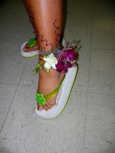 Wedding-The Leg has It Body Corsage Custom Design. Please call for more information