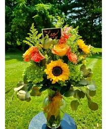 The Leo Vase arrangement