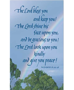 The Lord Bless You Prayer Card Add-on