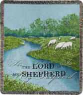 The Lord Is My Shepherd Woven Afghan