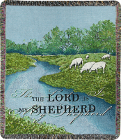 The Lord Is My Shepherd Woven Afghan