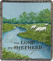 The Lord is My Shepherd Woven Afghan