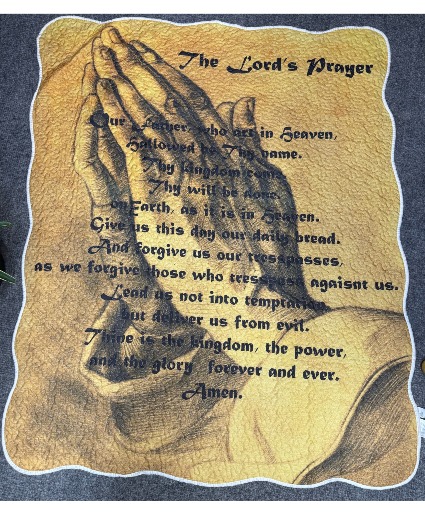 The Lord Prayer Afghan Blanket