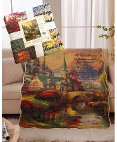 The Lord’s Prayer  50x60 quilted throw