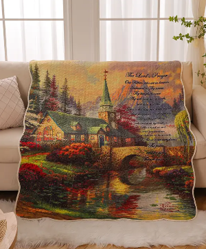 The Lord's Prayer Quilted Throw 