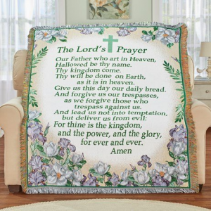 The Lord's Prayer  throw blanket