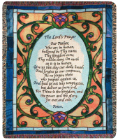 The Lord's Prayer Woven Afghan