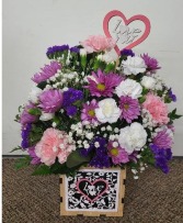 The Love Box FHF-V2323 Fresh Flower Arrangement (Local Delivery Area Only)