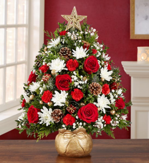 The Magic of Christmas™ Holiday Flower Tree Christmas Arrangement
