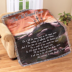 The old rugged cross  throw blanket