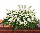 The Peaceful Orchids Casket Flowers