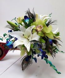 The Peacock  Bridal bouquet 
