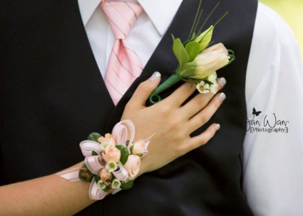 The perfect pair Corsage and Boutonniere