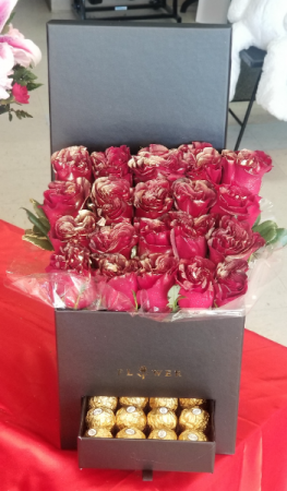 The Perfect Pair Rose's and Chocolates