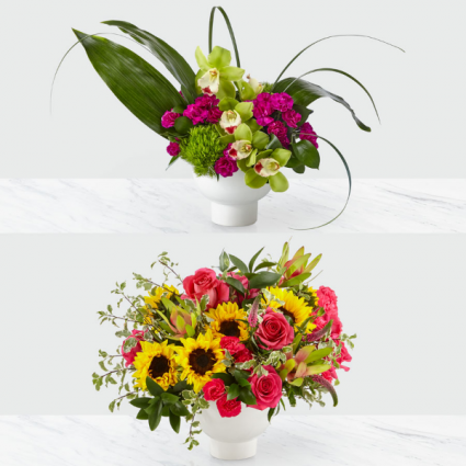 The Pure Beauty Bouquet (top) The Fresh Beginnings Bouquet (bottom)