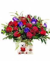 THE PURPLE HAZE PACKAGE VALENTINE'S DAY FLOWER DELIVERY