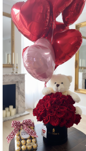 The "Red Royale" Valentine’s Grand Collection Arrangement - Valentines Day