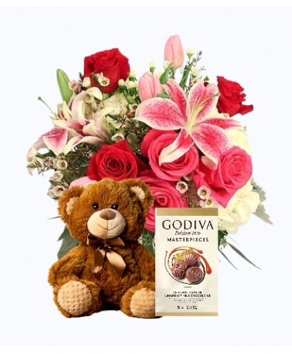 THE ROMANTIC PACKAGE BIRTHDAY FLOWER DELIVERY