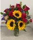 The Rose Sunflower Bouquet 