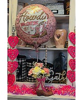 "The Saylor" Boot-iful Bouquet with Mylar Balloon 
