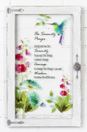The Serenity Prayer Window Plaque Gift Item