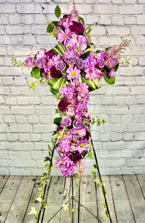 The Shrouded Cross Standing Spray