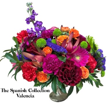 The Spanish Collection - Valencia container arrangement in Invermere, BC | INSPIRE FLORAL BOUTIQUE