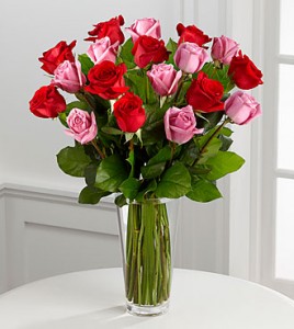 The True Romance™ Rose Bouquet by VASE INCL 