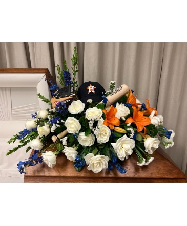 The Ultimate Sports Fan Casket Spray in Galveston, TX | MAINLAND FLORAL