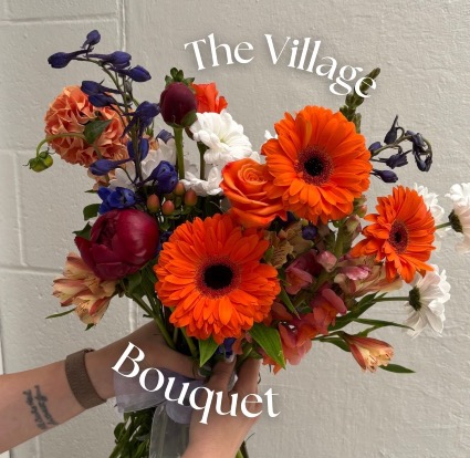 The Village Bouquet Wrapped Bouquet
