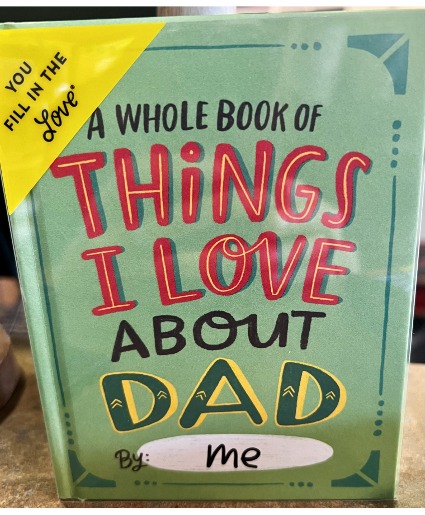 Things I love about Dad Book Father Day