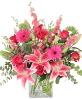 THINK PINK!  You Go Girl Bouquet! (FSN) Any Occassion