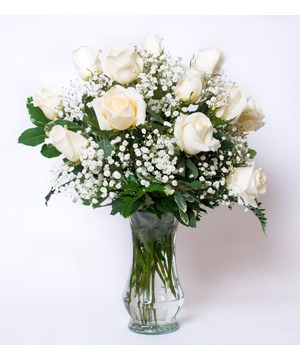 Thinking of You Dozen White Roses