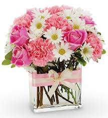 Thinking of you Mom Lovely Bouquet of Pinks and White!