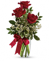 Thinking of You - Red Rose Bud Vase 