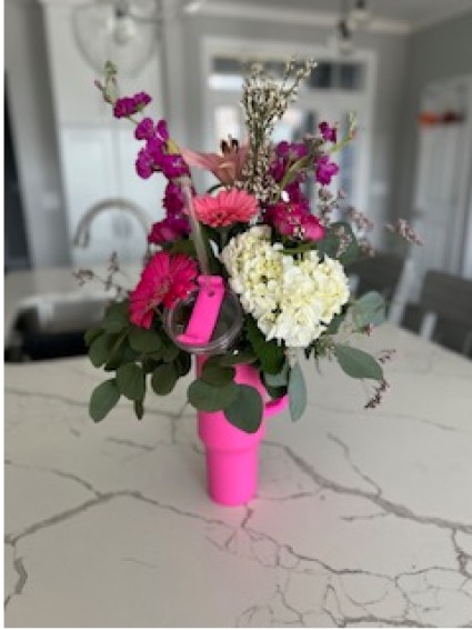 Thirst of Love Floral Tumbler Special occasions fresh arrangement