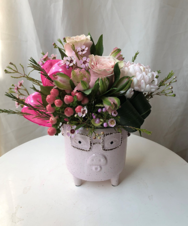 This little Piggy Came Home Baby Arrangement 