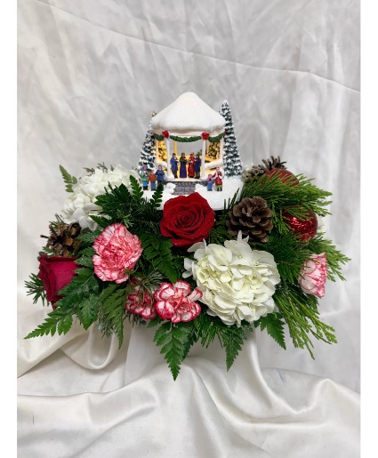 Thomas Kincade Sweet Sounds of Christmas Centerpiece