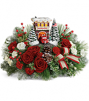 Thomas Kincade's Festive Firestation in Fort Collins, CO | D'ee Angelic Rose Florist Thomas Kincade's Festive Firestation in Fort Collins, CO | D'ee Angelic Rose Florist