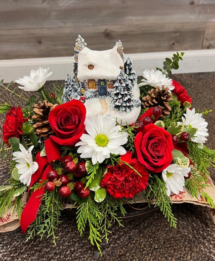 Thomas Kinkade 2002 Snowy Cottage 