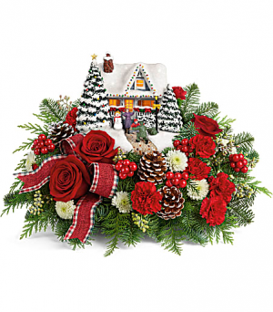 Thomas Kinkade Hero's Welcome Arrangement in Fort Smith, AR | EXPRESSIONS FLOWERS, LLC Thomas Kinkade Hero's Welcome Arrangement in Fort Smith, AR | EXPRESSIONS FLOWERS, LLC