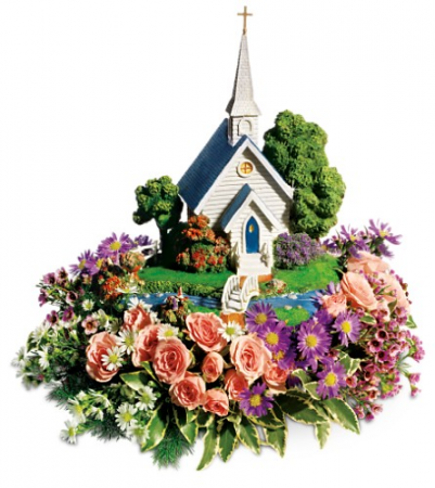 Thomas Kinkade's Chapel Bouquet All-Around Floral Arrangement