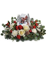 Thomas Kinkade's Christmas Bridge Bouquet Christmas Arrangement