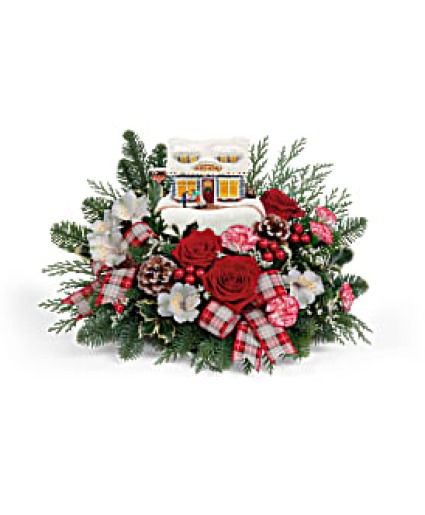 Thomas Kinkade's Festive Fudge Shoppe Bouquet Christmas