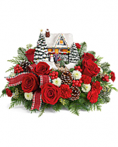 Thomas Kinkade's 2020 Hero's Welcome Fresh Christmas Arrangement