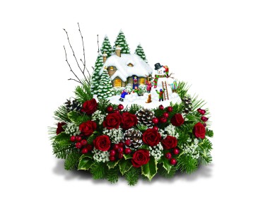 Thomas Kinkade's Memorial Winter Wonderland By Telelflora