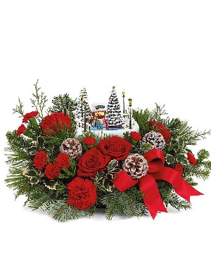 Thomas Kinkade's Oh What Fun 2024 Fresh Arrangement