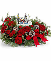 Thomas Kinkade's Oh Whhat Fun Bouquet Christmas